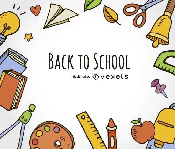 Back to school background frame Back to school background frame