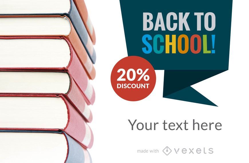 Back to School discount banner maker Back to School discount banner maker