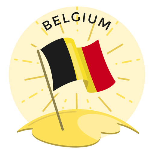 Belgien Flagge PNG-Design