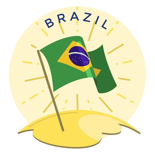 Mens t-shirt icon and brazil flag Royalty Free Vector Image