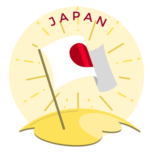 Japan Flagge PNG-Design