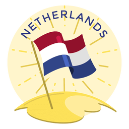 Netherlands flag PNG Design
