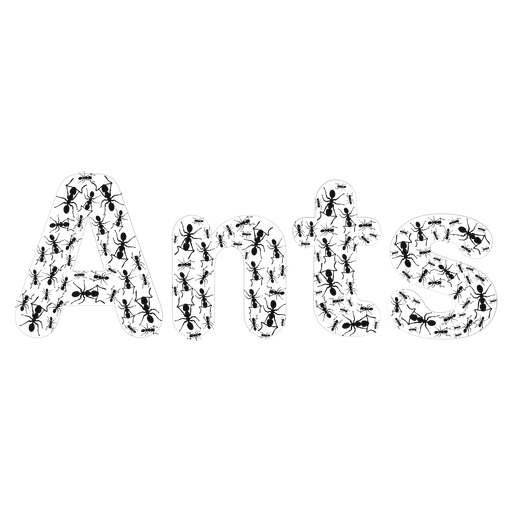 Logotipo das formigas sem fins lucrativos Desenho PNG