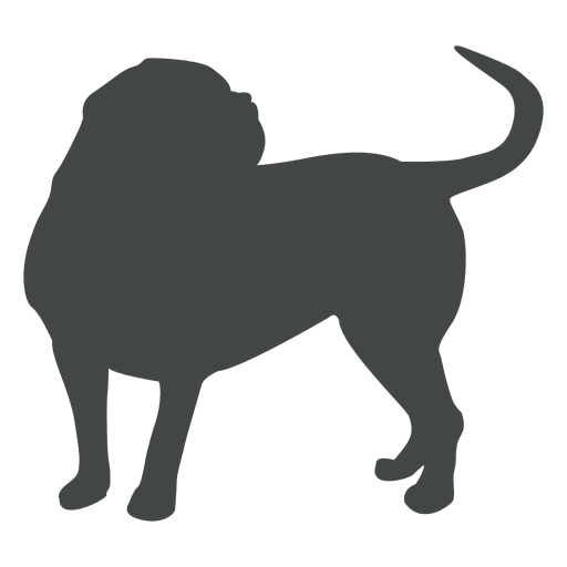 Bulldogge-Silhouette PNG-Design
