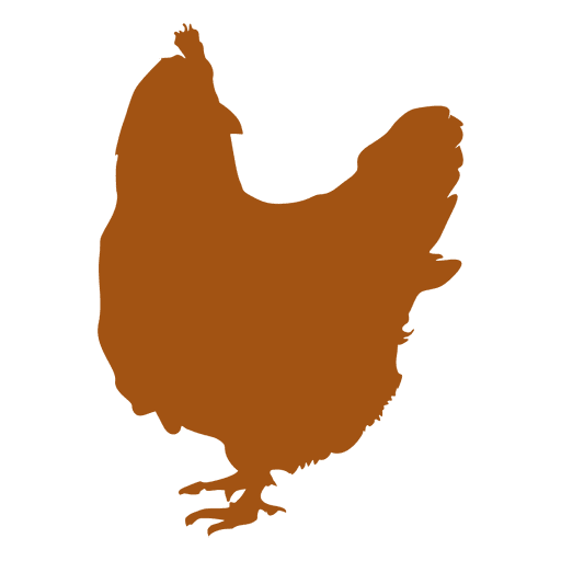 Chicken silhouette rooster PNG Design