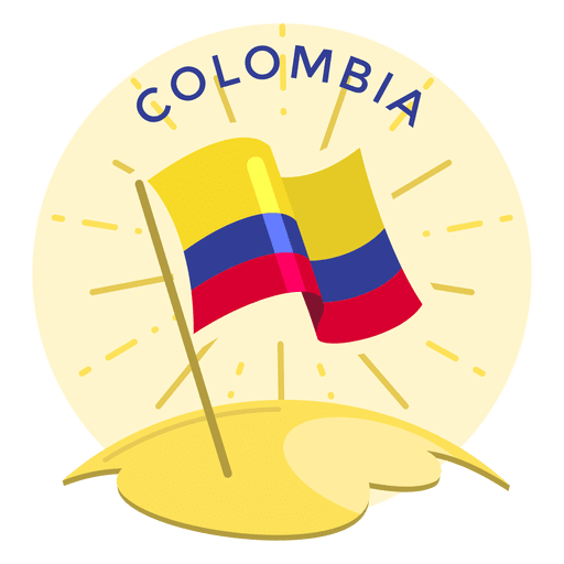 Bandera colombia Diseño PNG