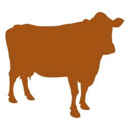 Silhueta de vaca de animais de fazenda Desenho PNG