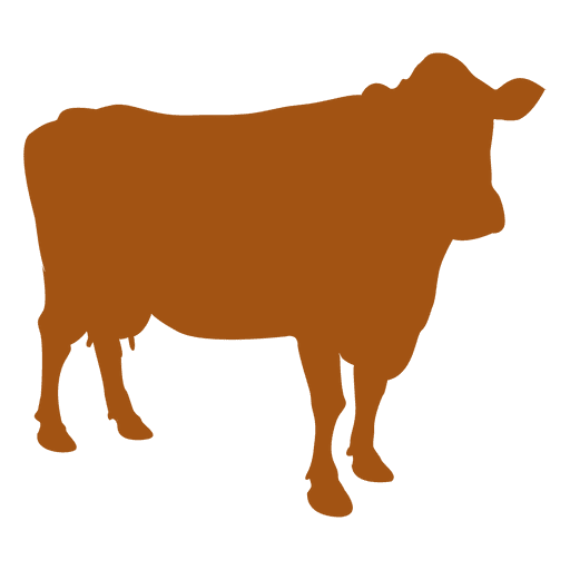 Silueta de vaca de animal de granja