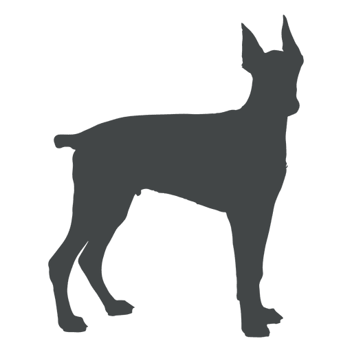 Hundesilhouette auf der Seite PNG-Design