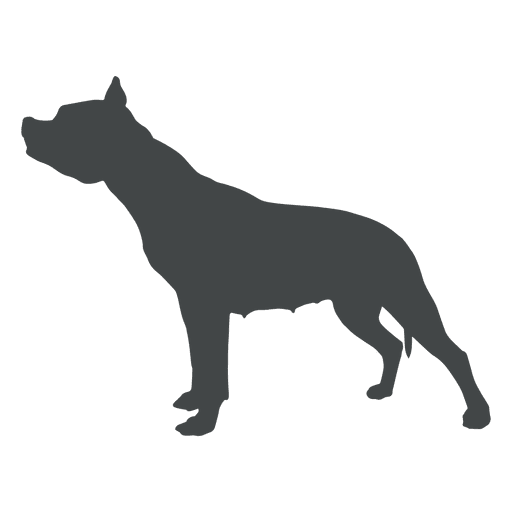 Dog silhouette posing PNG Design