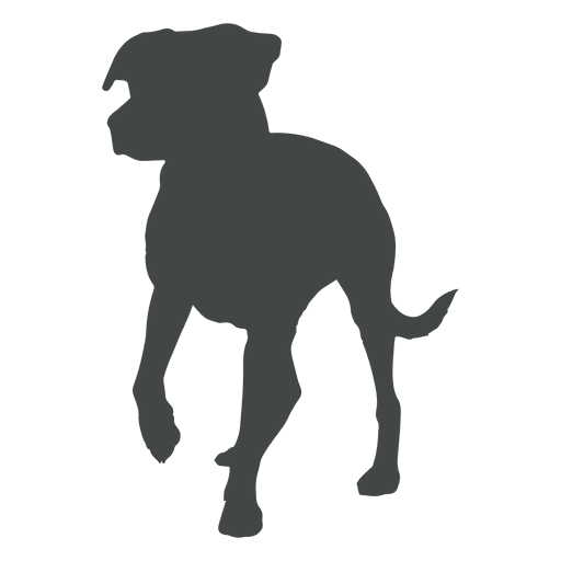 Hundesilhouette zu Fuß PNG-Design