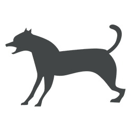 Howl dog silhouette posing PNG Design Transparent PNG
