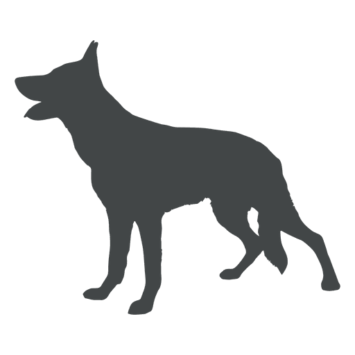 Normale Hundesilhouette PNG-Design