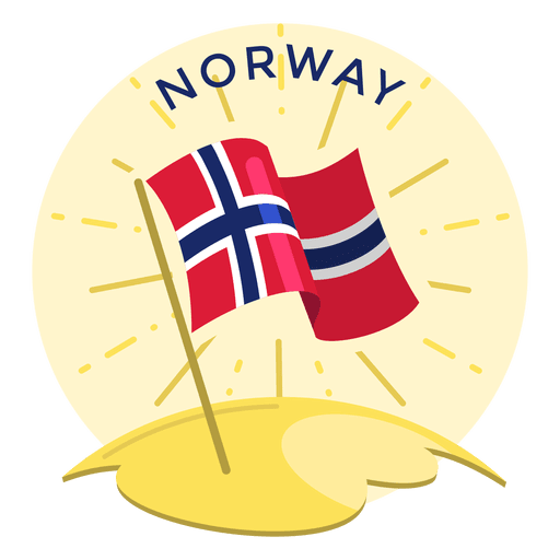 Bandera de noruega Diseño PNG