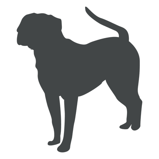 Download Older dog silhouette posing - Transparent PNG & SVG vector ...