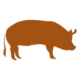 Pig side silhouette PNG Design