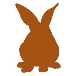 Rabbit bunny silhouette PNG Design