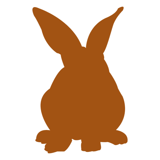 Silueta conejo conejo Diseño PNG