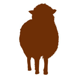 Sheep fur silhouette Transparent PNG