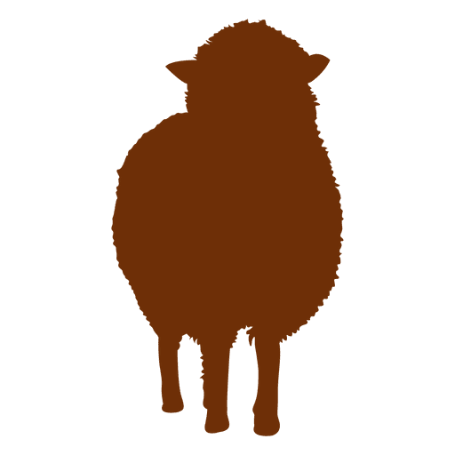Sheep fur silhouette