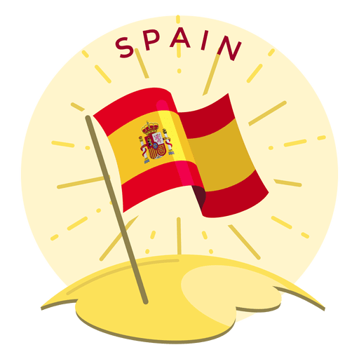 Spanien Flagge PNG-Design