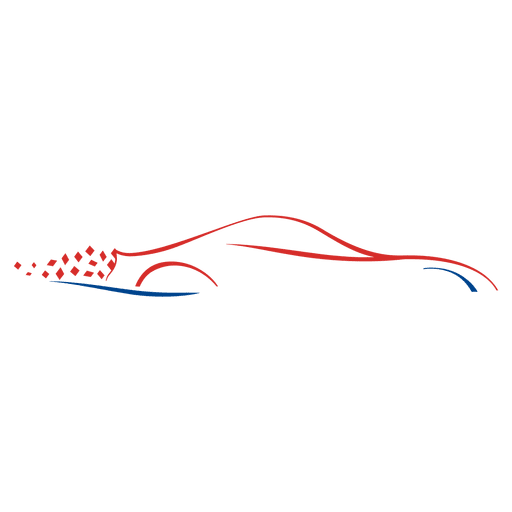Speed Car Linien Logo PNG-Design