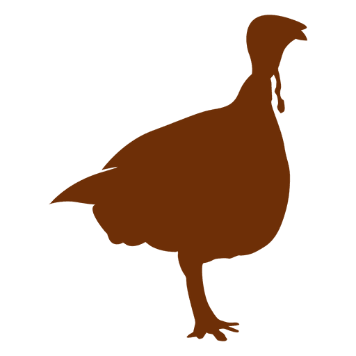 Thanksgiving turkey ilhouette PNG Design