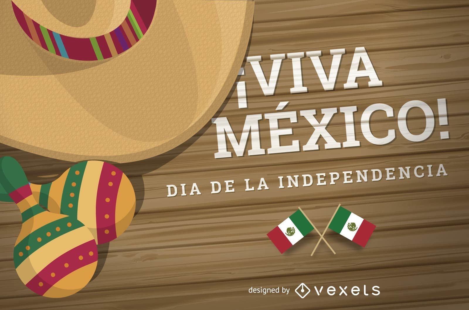 Dia de la Independencia México diseño Descargar vector