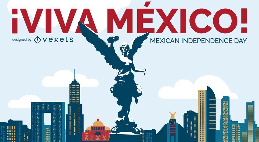 Diseño del Día de la Independencia Viva México Diseño del Día de la Independencia Viva México