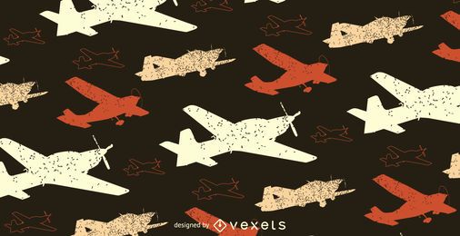 Patrón de avión Grunge