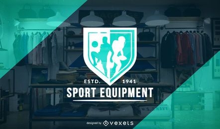 Sport store logo template design