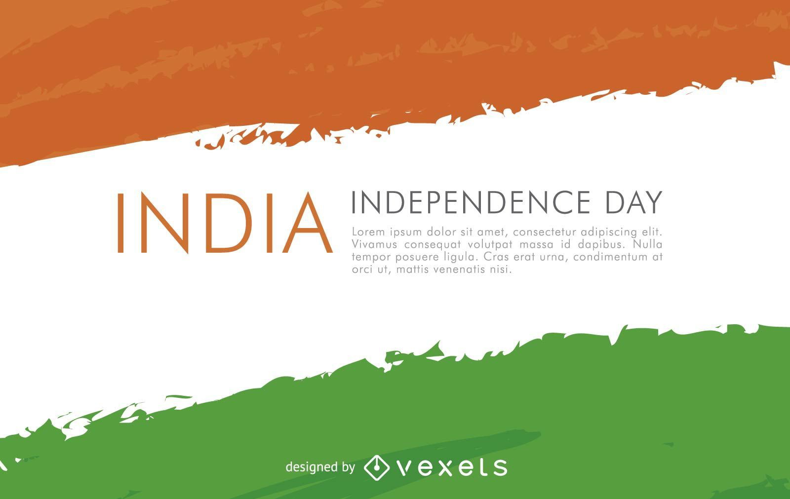 Bandeira da Índia para o Dia da Independência
