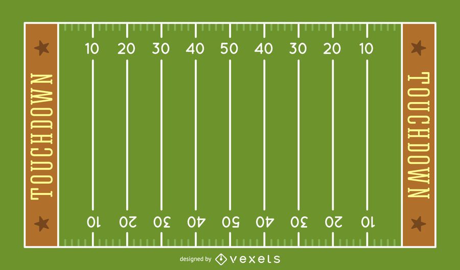 Ilustração do campo de futebol americano Ilustração do campo de futebol americano