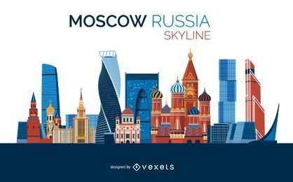 Moscow skyline design