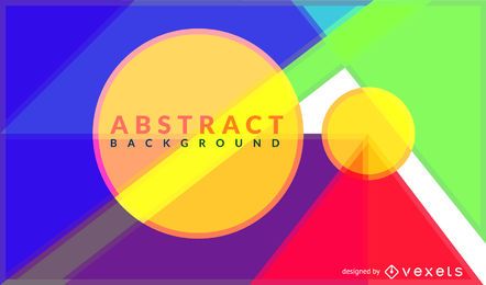 Desenho de fundo de formas geométricas coloridas