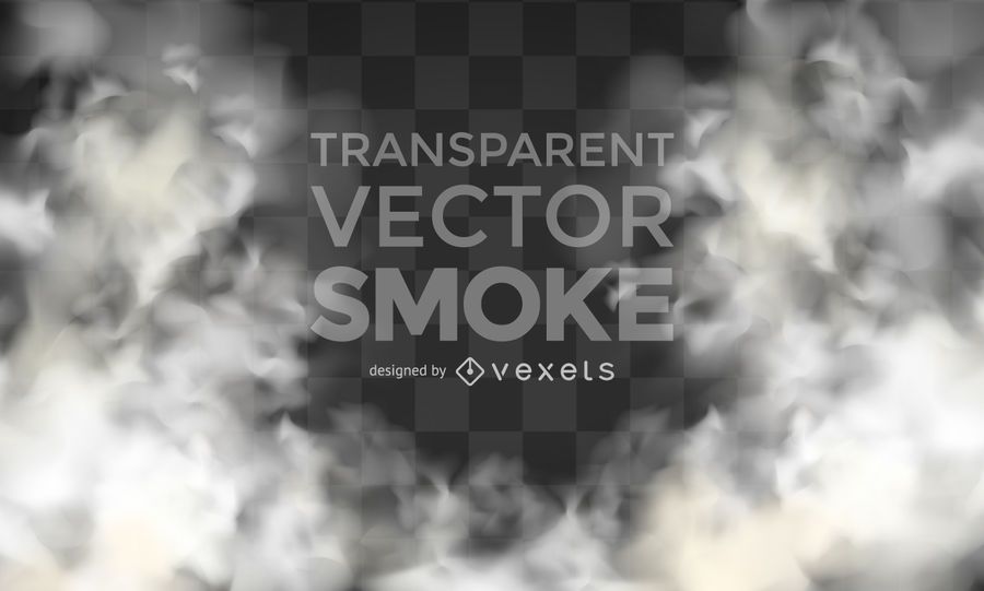 Humo realista vector transparente Humo realista vector transparente