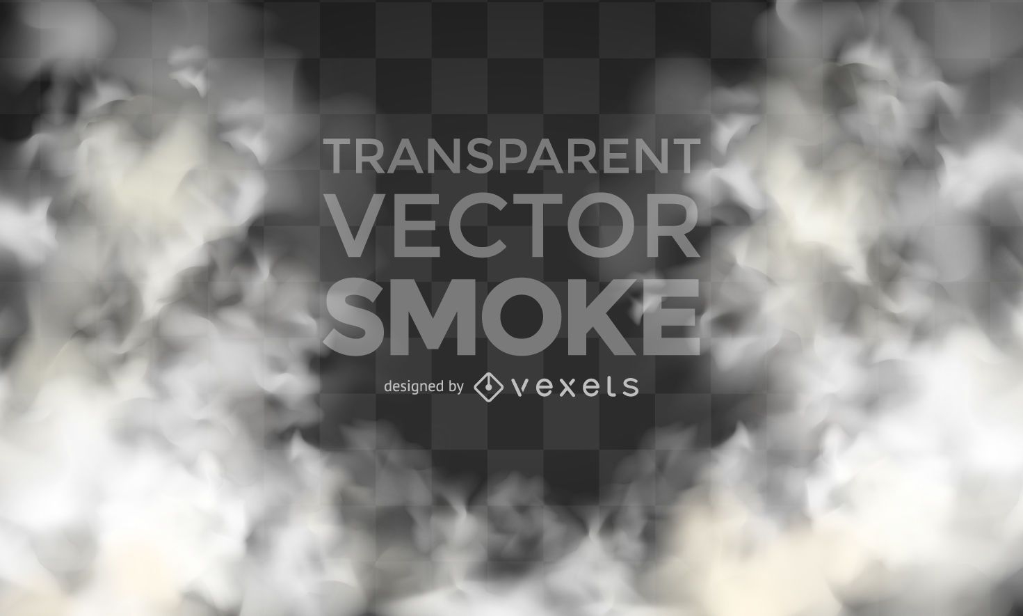 Fumaça de vetor transparente realista