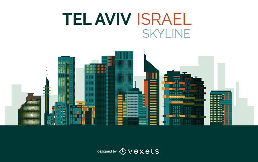 Tel Aviv skyline design Tel Aviv skyline design