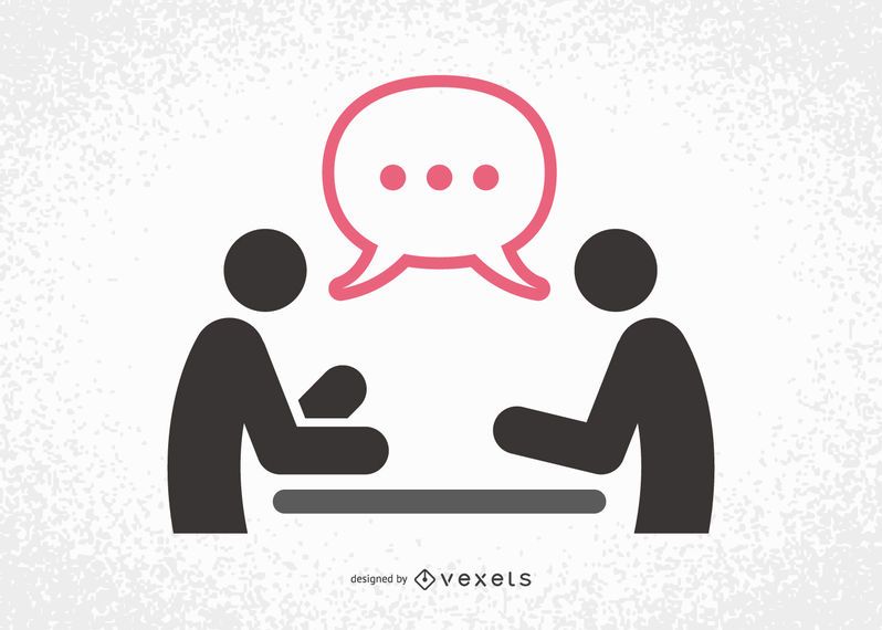 Meeting silhouette with talking businessmen Meeting silhouette with talking businessmen
