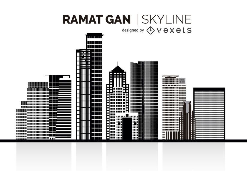 Ramat Gan silueta horizonte Ramat Gan silueta horizonte
