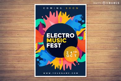 Pôster do festival de música electro