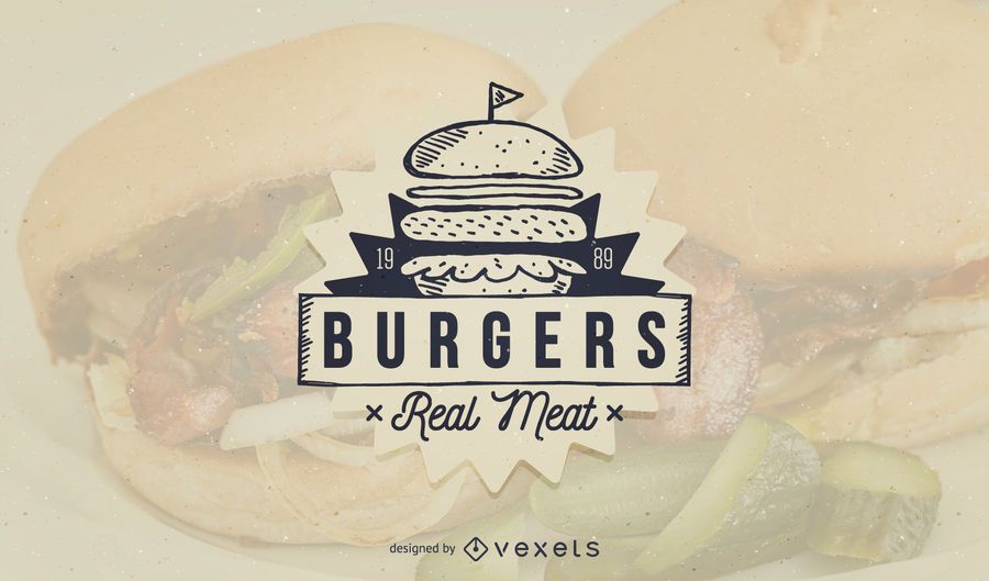 Design de modelo de logotipo de fast food Burger Design de modelo de logotipo de fast food Burger