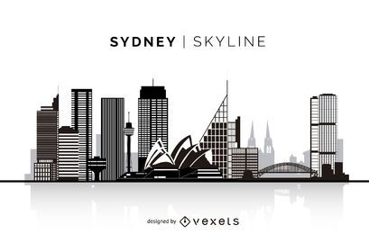 Sydney silueta horizonte Sydney silueta horizonte