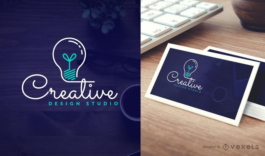 Creative design studio logo template - Vector download