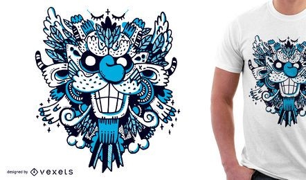 Design de camiseta Blue Monster