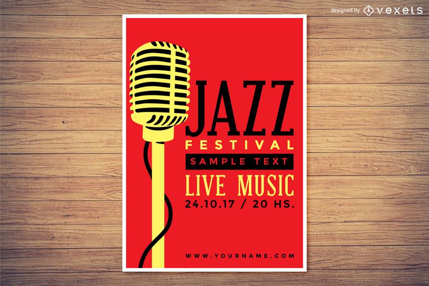Jazz Festival Plakatgestaltung Jazz Festival Plakatgestaltung