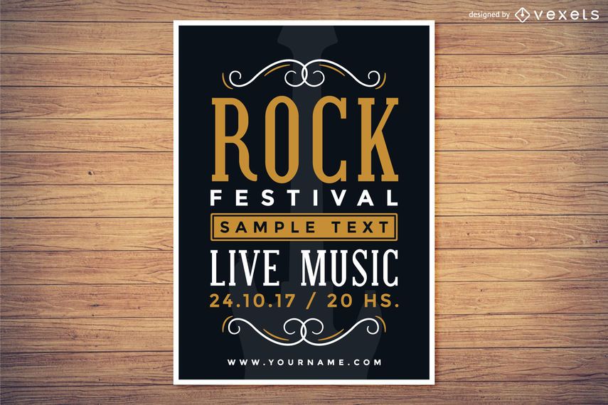 Rock festival poster Rock festival poster