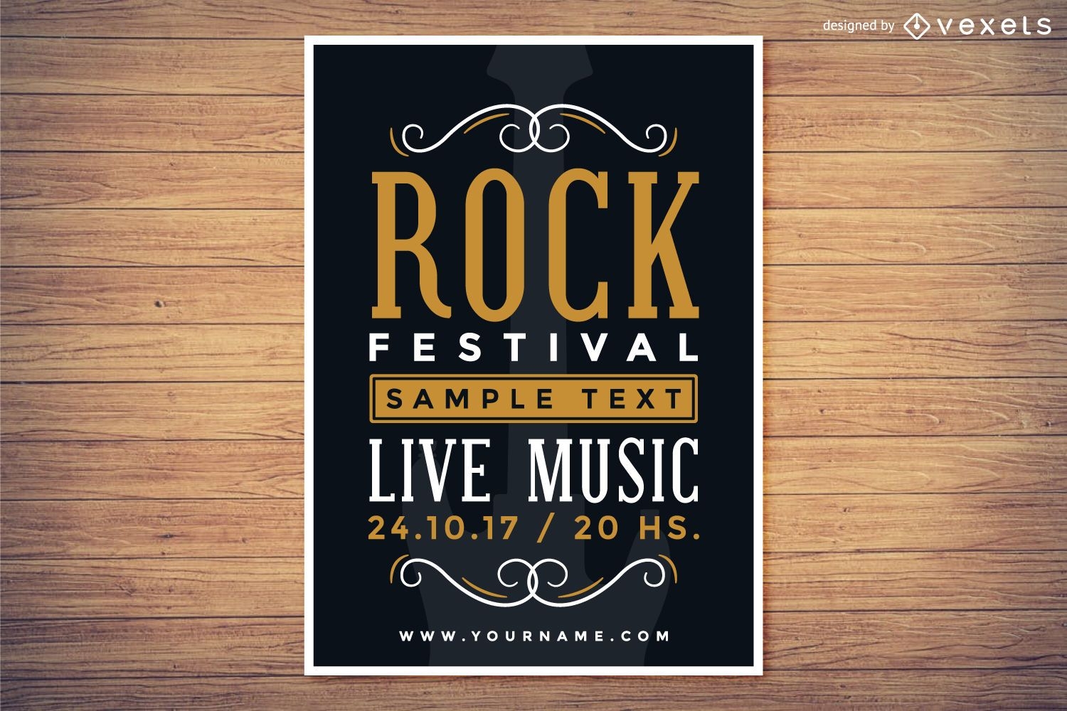 Cartel del festival de rock