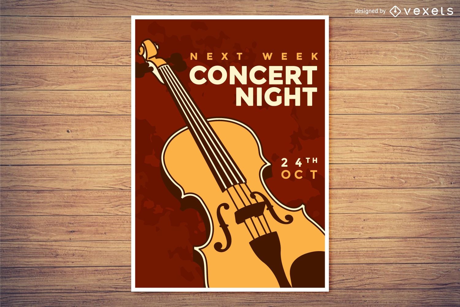 Classical music concert night poster