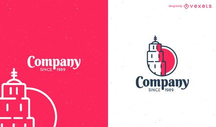 Modelo de design de logotipo plano